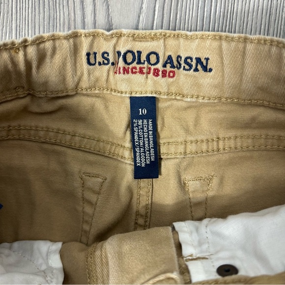 Kids US Polo Assn Tan Jeans Boys Size 10 Classic Fit Straight Leg - Picture 3 of 4